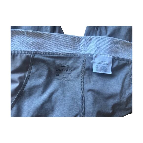 Medium Pants Nike HYP FM CROP TGHT gray heathered teal pink floral Leggings - Picture 5 of 5